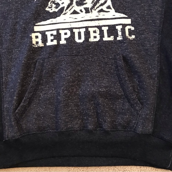 San Francisco City Wear California Hoodie Sweatshirt Adult  Large Blue Fleece - Picture 7 of 9